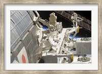 Close-up View of Components of the International Space Station Fine Art Print