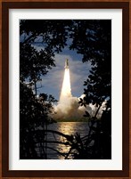 Space Shuttle Atlantis Lifts Off Fine Art Print