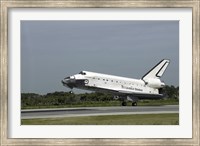 Space Shuttle Endeavour Touches down on the Runway at Kennedy Space Center Fine Art Print