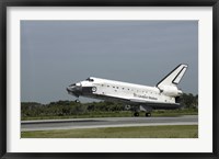 Space Shuttle Endeavour Touches down on the Runway at Kennedy Space Center Fine Art Print