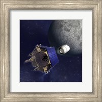 Artist's Illustration of the Lunar Crater Observation and Sensing Satellite Fine Art Print
