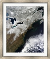 Snow Cover Stretching from Canada Southward to West Virginia Fine Art Print