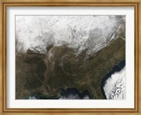 Snow Cover over the United States Fine Art Print