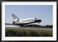 Space Shuttle Atlantis Touches Down at Kennedy Space Center, Florida Fine Art Print