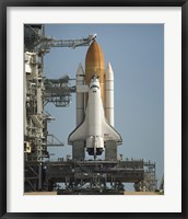 Space Shuttle Discovery Sits Ready on the Launch Pad at Kennedy Space Center Fine Art Print