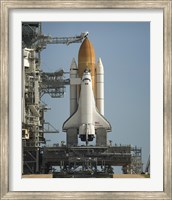 Space Shuttle Discovery Sits Ready on the Launch Pad at Kennedy Space Center Fine Art Print