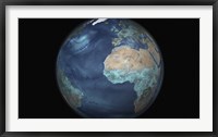 Full Earth Showing Evaporation over the Atlantic Ocean and the Surrounding Continents Fine Art Print
