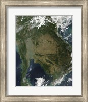 Satellite view of Indochina Fine Art Print