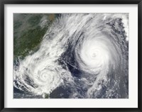 Tropical Storm Parma and Super Typhoon Melor Fine Art Print