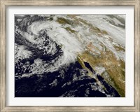 A Series of Strong Storms with Fierce Winds and Heavy Rains Hit California Fine Art Print