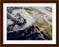 A Series of Strong Storms with Fierce Winds and Heavy Rains Hit California Fine Art Print