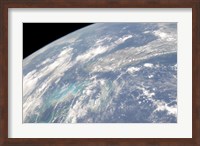 High Oblique Earth view of the Florida Peninsula and its Neighboring Geographic Features Fine Art Print