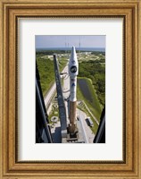 An Atlas V rocket on the Launch Pad at Cape Canaveral Air Force Station, Florida Fine Art Print