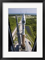 An Atlas V rocket on the Launch Pad at Cape Canaveral Air Force Station, Florida Fine Art Print