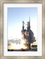 The Delta II Rocket Lifts off from its Launch Pad Fine Art Print