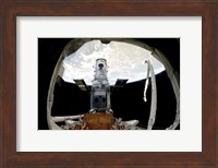 The Hubble Space Telescope, Locked Down in the Cargo Bay of Space Shuttle Atlantis Fine Art Print