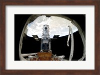 The Hubble Space Telescope, Locked Down in the Cargo Bay of Space Shuttle Atlantis Fine Art Print