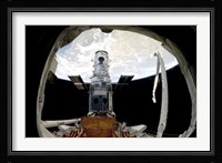 The Hubble Space Telescope, Locked Down in the Cargo Bay of Space Shuttle Atlantis Fine Art Print