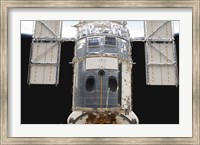 A Portion of the Hubble Space Telescope Locked down in the Cargo Bay of Space Shuttle Atlantis Fine Art Print