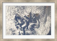 Cloud Vortices in the area of the Canary Islands in the North Atlantic Ocean Fine Art Print