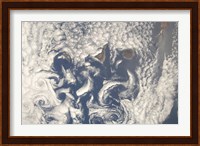 Cloud Vortices in the area of the Canary Islands in the North Atlantic Ocean Fine Art Print
