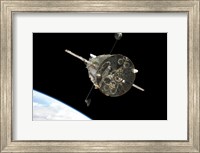 The Hubble Space Telescope in Orbit above Earth Fine Art Print