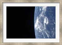 Earth's Horizon and the Blackness of Space Fine Art Print