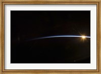 Sunrise as viewed in Space Fine Art Print