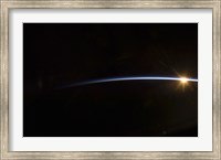 Sunrise as viewed in Space Fine Art Print