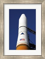 View of the Nose Cone of the Delta IV rocket that will Launch the GOES-O Satellite into Orbit Fine Art Print