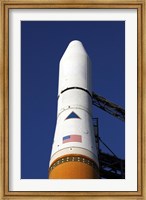 View of the Nose Cone of the Delta IV rocket that will Launch the GOES-O Satellite into Orbit Fine Art Print