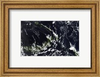 A volcanic Plume from the Rabaul Caldera Blows along the island of New Ireland Fine Art Print