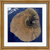Satellite View of Mount Fogo Fine Art Print
