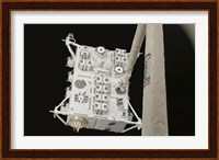 The Japanese Experiment Module Exposed Facility in the Grasp of the Shuttle's Remote Manipulator System Arm Fine Art Print