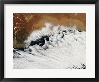 Unusual Cloud Formations Crowd the Coastline of Australia Fine Art Print