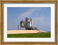 Space Shuttle Endeavour on the Launch Pad at Kennedy Space Center, Florida Fine Art Print