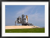 Space Shuttle Endeavour on the Launch Pad at Kennedy Space Center, Florida Fine Art Print