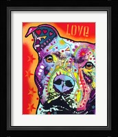 Thoughtful Pitbull 2 Fine Art Print