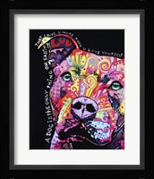 Thoughtful Pit Bull 1 Fine Art Print