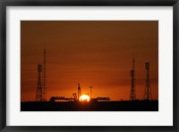 The Soyuz Launch Pad at the Baikonur Cosmodrome in Kazakhstan Fine Art Print