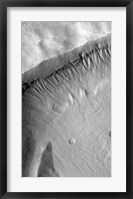 A Gullied Crater Wall in the Terra Sirenum Region of Mars Fine Art Print
