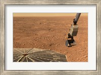 Phoenix Mars Lander's Solar Panel and the Lander's Robotic Arm with a Sample in the Scoop Fine Art Print