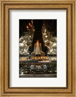 Space Shuttle Endeavour Inside the Vehicle Assembly Building at Kennedy Space Center Fine Art Print