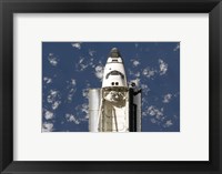 An Overhead view of the Exterior of Space Shuttle Endeavour Fine Art Print