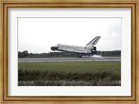 Space Shuttle Discovery Touches Down on the Runway at Kennedy Space Center Fine Art Print