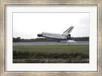 Space Shuttle Discovery Touches Down on the Runway at Kennedy Space Center Fine Art Print