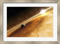Artist's Concept of the Star Fomalhaut and a Jupiter-Type Planet Fine Art Print