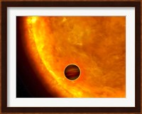 A Jupiter-Sized Planet Passing in Front of its Parent Star Fine Art Print