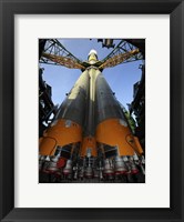 The Soyuz TMA-13 Spacecraft Arrives at the Launch Pad Fine Art Print