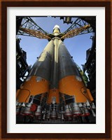 The Soyuz TMA-13 Spacecraft Arrives at the Launch Pad Fine Art Print